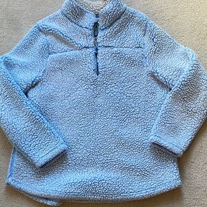 GreenTea Light Blue Sherpa Jacket